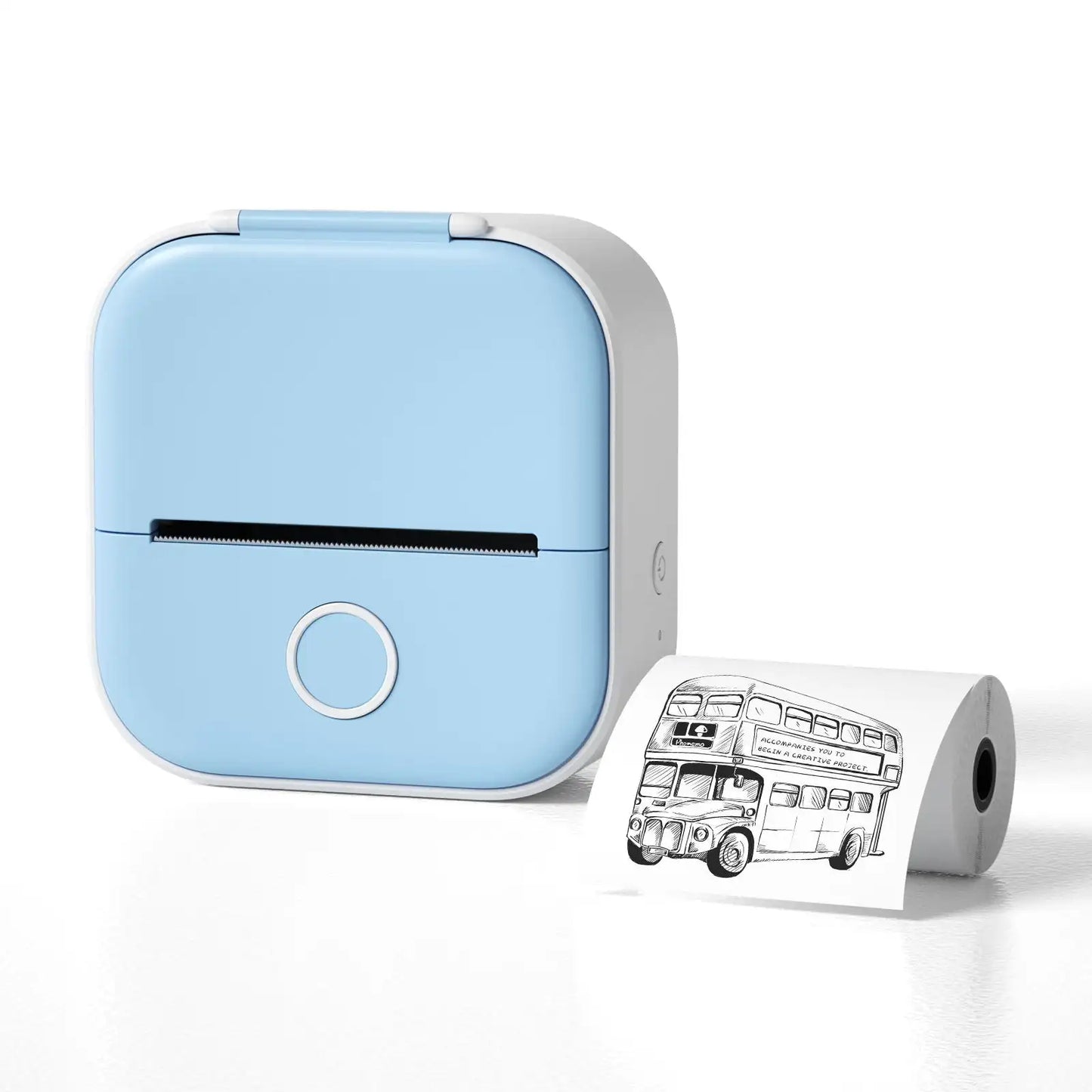 Mini Thermal Label Printer Portable Mini Label Printer Photo Thermal Adhesive Labels Printers Maker Inkless Bluetooth