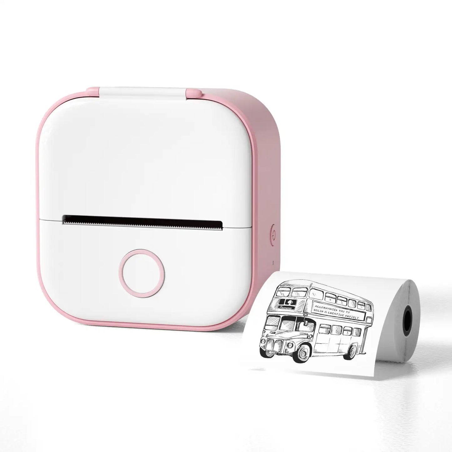 Mini Thermal Label Printer Portable Mini Label Printer Photo Thermal Adhesive Labels Printers Maker Inkless Bluetooth