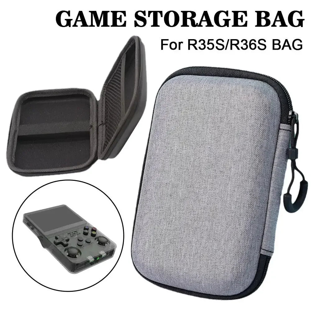 For R36S/R35 plus Game Console Storage Bag EVA Hard Portable Protect Game Accessories Carry Case for R36S Game Console